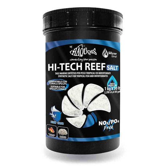 Haquoss Hi-Tech Reef Sale Marino Sintetico, 1Kg/30lt
