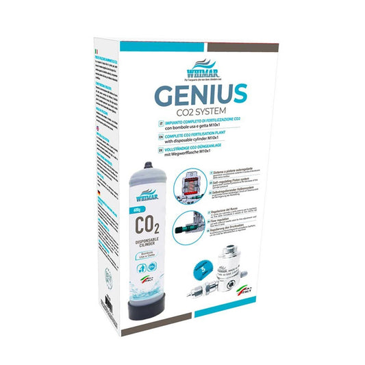 Whimar Genius CO2 System 600gr versione Basic Plus con diffusore ed elettrovalvola